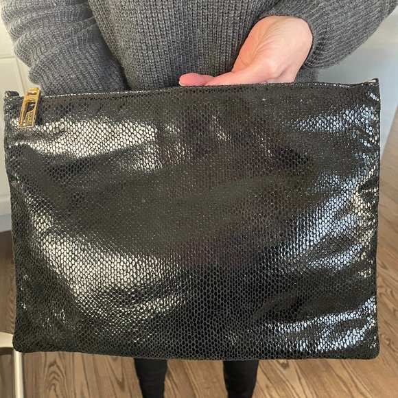 Faux Snake Clutch Purse - Picture 1 of 3